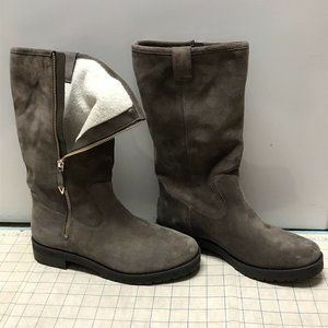 Vionic Boots Mystic Mica Greige Gray Suede Lined